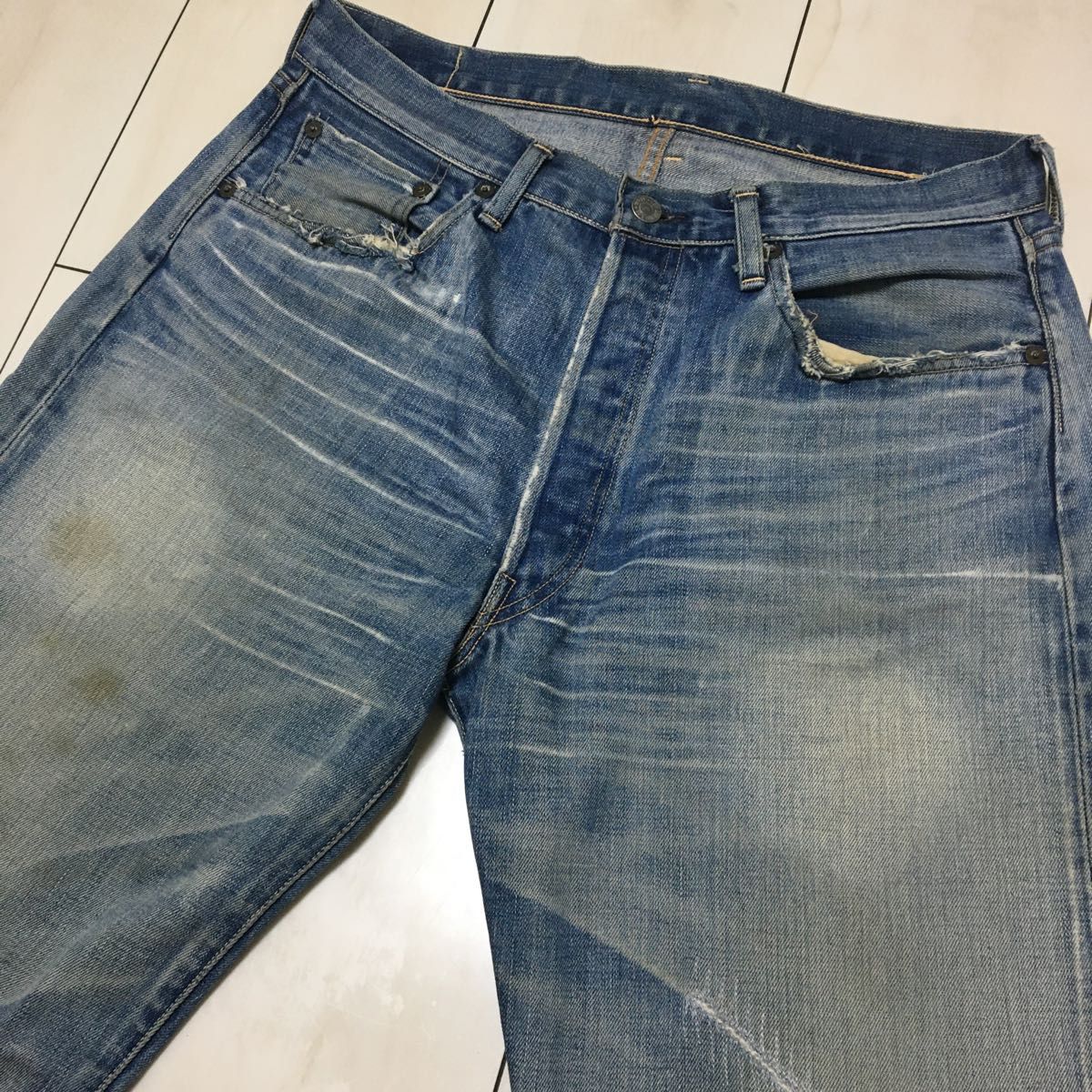 Levi's LVC 501 リーバイス デニム W36 鬼ヒゲ ハチノス 赤耳 Levi's LVC 501 リーバイス デニム W36 鬼ヒゲ ハチノス 赤耳