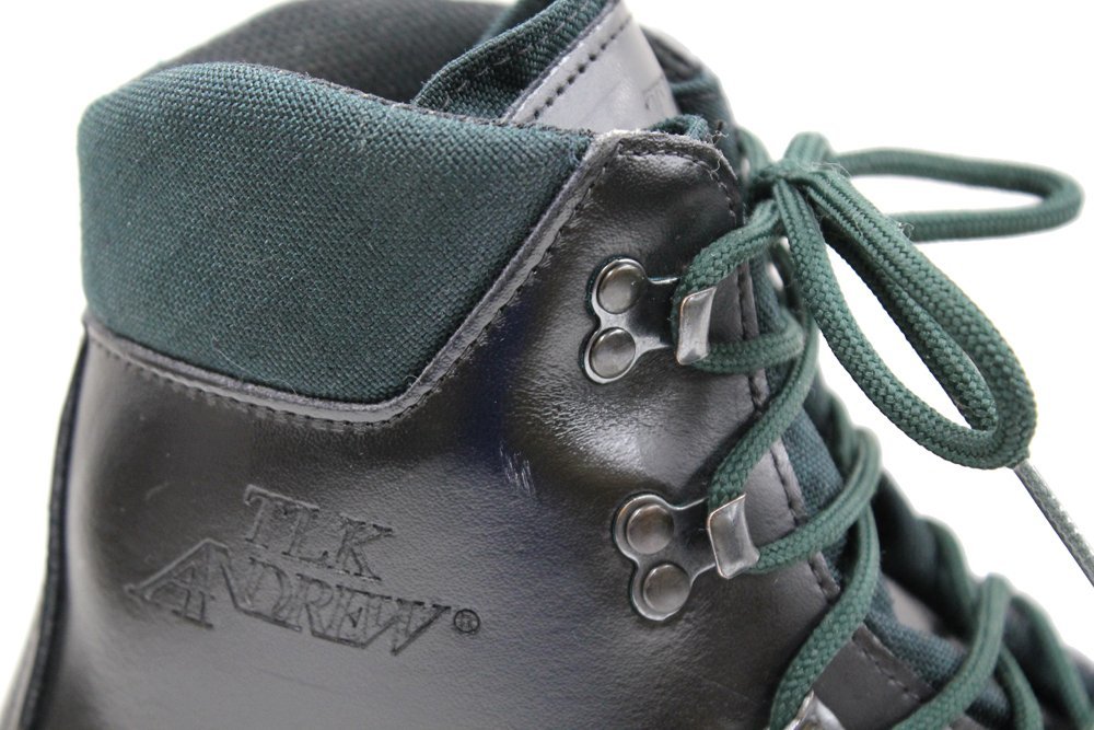 TLK ANDREW 1011 テレマーク スキー ブーツ 革靴 ブラック UK 8.5（ 約 27.0 cm ）Vibram ビブラムソール イタリア製 USED品の画像3