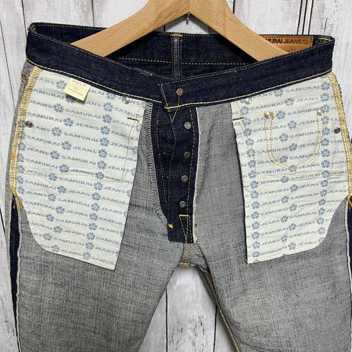 超美品!SAMURAI JEANS 倭魂セルビッチデニム ジーンズ!日本製
