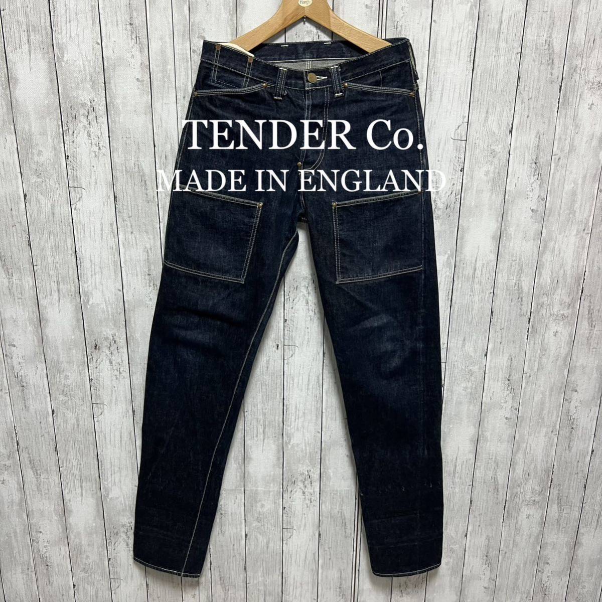 美品！TENDER Co. 103P セルビッチデニム！イングランド製！