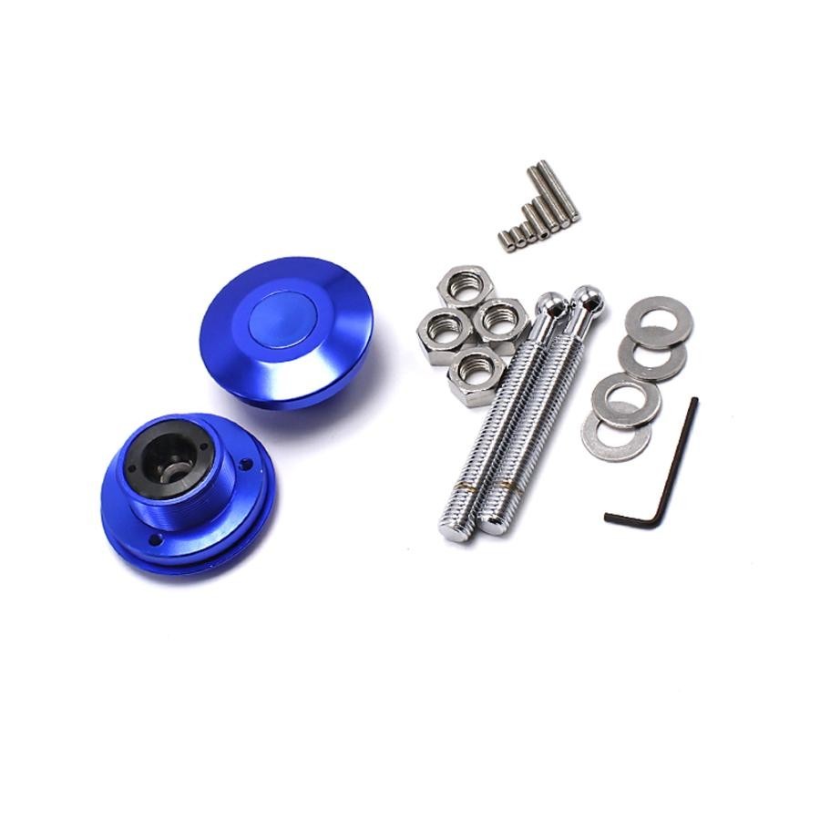 1 jpy translation have bonnet pin all-purpose quick release 2 piece set Flat type stainless steel bon pin aero catch blue blue 