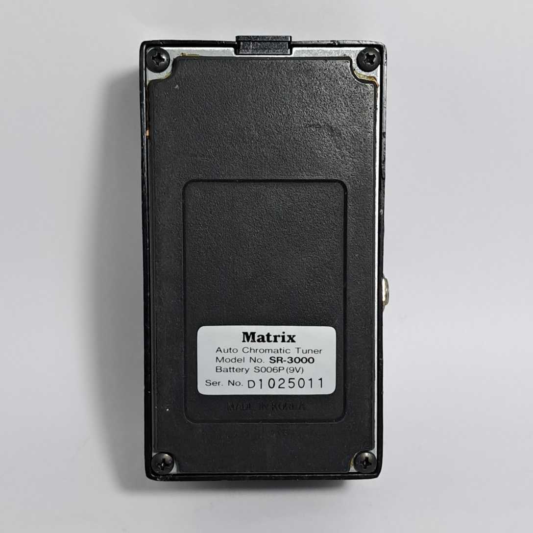 Matrix black matic tuner SR-3000 operation verification ending 