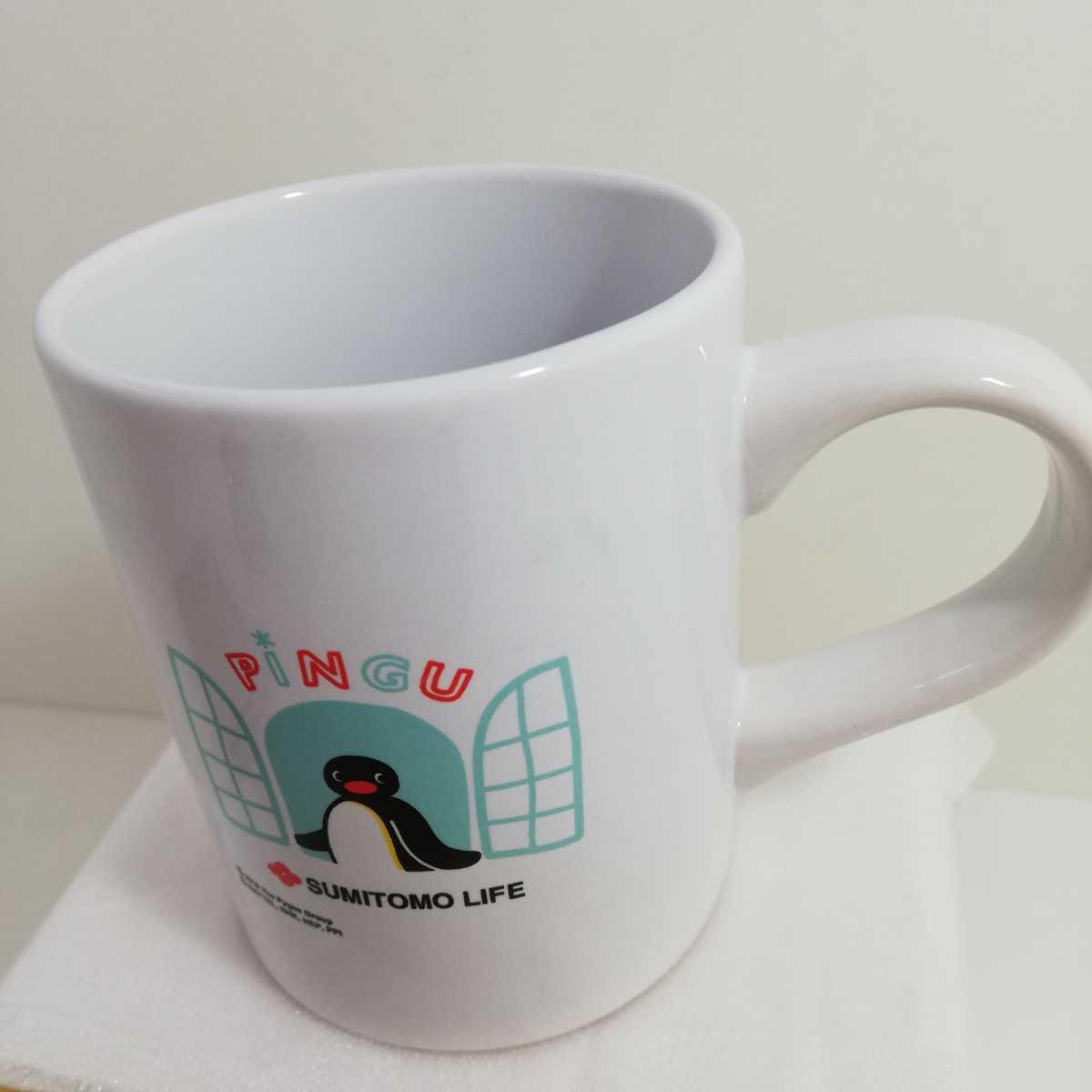 PINGU ピングー × 住友生命 ノベルティ マグカップ 未使用品 [茶器 マグ 持ちやすい]_画像2