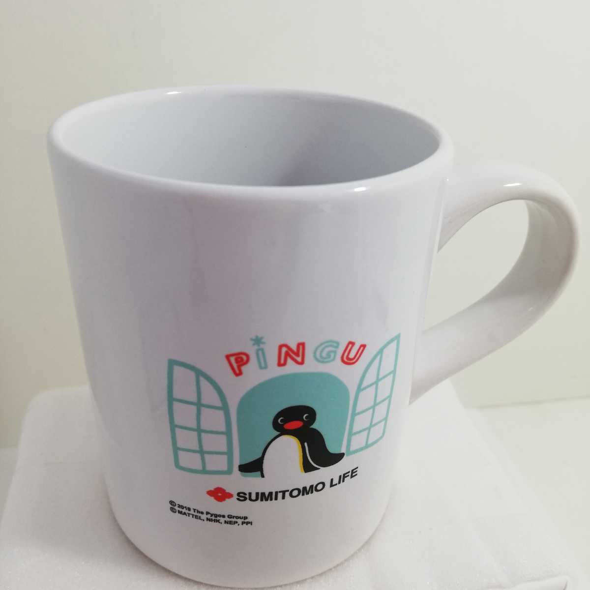 PINGU ピングー × 住友生命 ノベルティ マグカップ 未使用品 [茶器 マグ 持ちやすい]_画像3