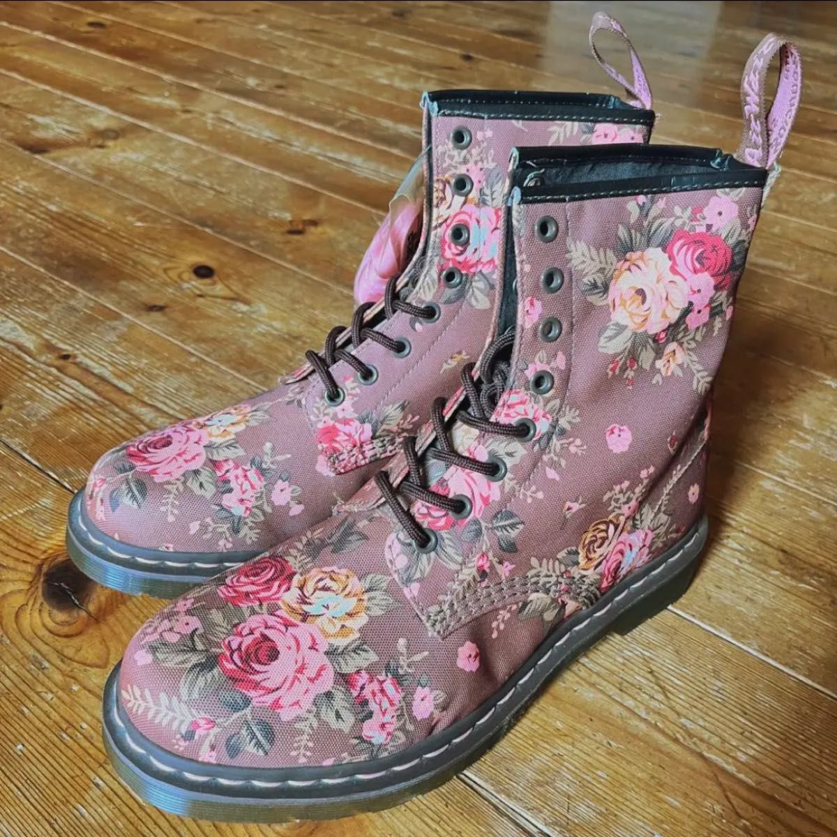 Dr Martens 8HOLE 花柄 ブーツ ドクターマーチン Yahoo!フリマ（旧）-