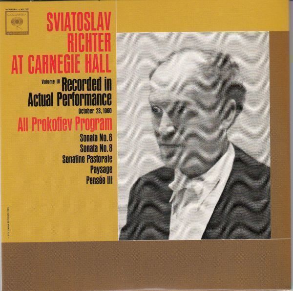 [2CD/Sony]プロコフィエフ:ピアノ・ソナタ第6&8番他/リヒテル(p) 1960.10.23_画像1