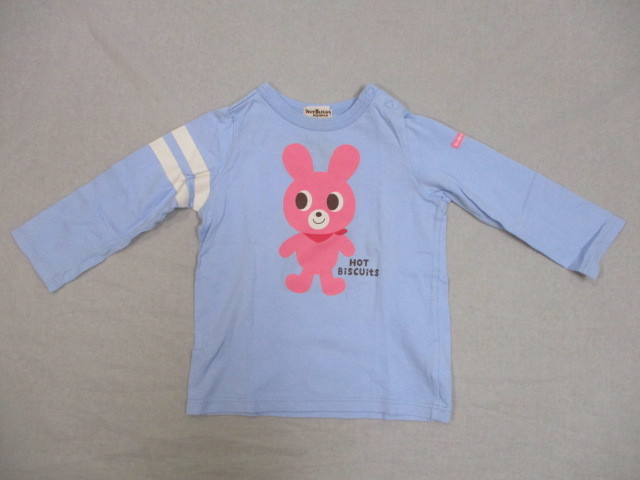 ★値下げ★miki HOUSE　ミキハウス　長袖Ｔシャツ　９０サイズ　２点セット　ORIGINAL、HOT BISCUITS　子ども服_画像2