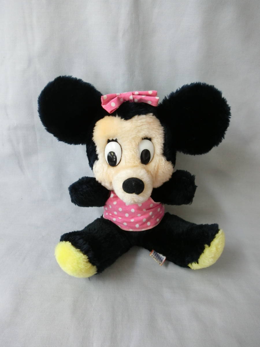 [ price cut ] Vintage Minnie Mouse soft toy Korea made woruto Disney minnie Chan Showa Retro rare rare 