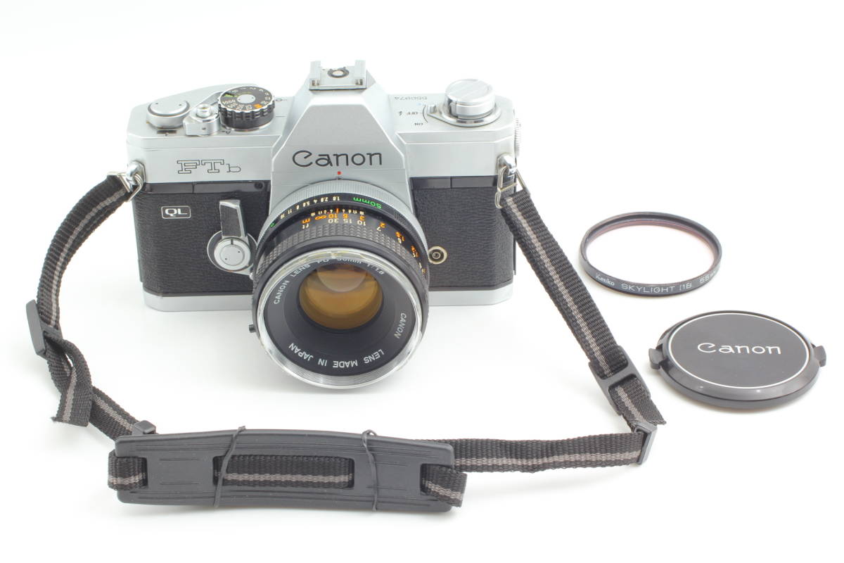 【良品】CANON FTb QL SLR Film Camera w/ FD 50mm F1.8 Lens Meter-OK キヤノン 744@i8_画像3