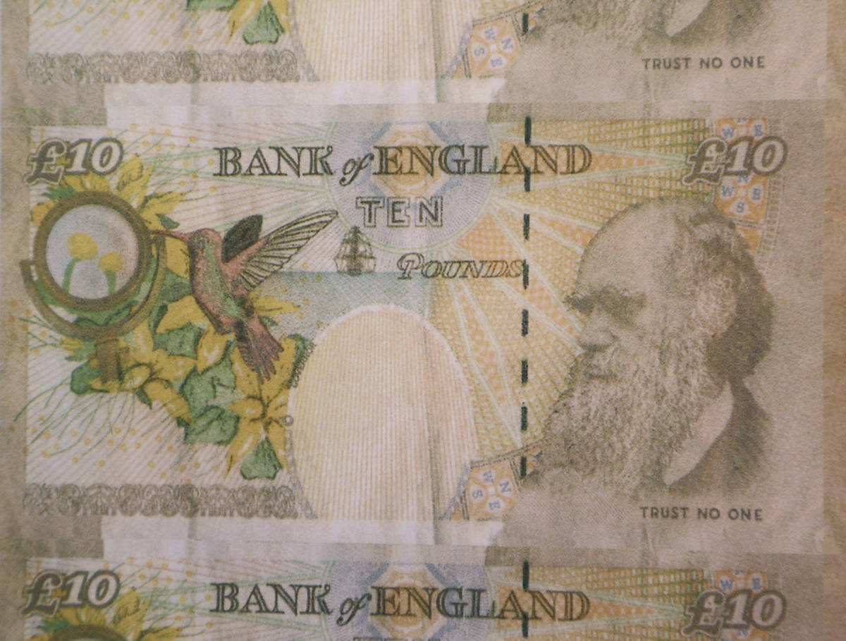 バンクシー Banksy☆10ポンド Di Faced Tenner ダイアナ☆額装