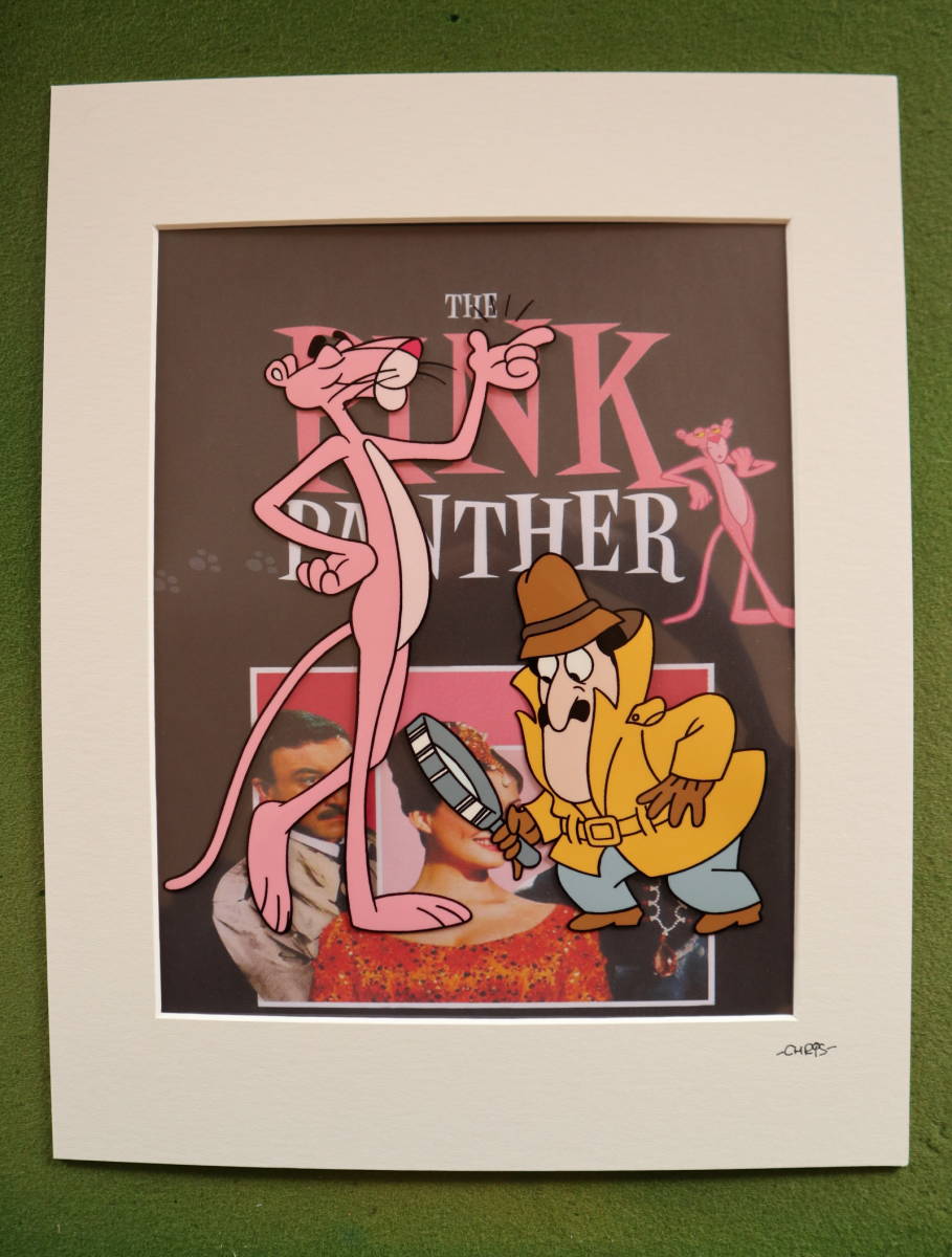 ★大変貴重なアニメーターの手書きセル画(大サイズ)★ピンク・パンサー（The Pink Panther）★限定数 200枚★真作保証COA付★