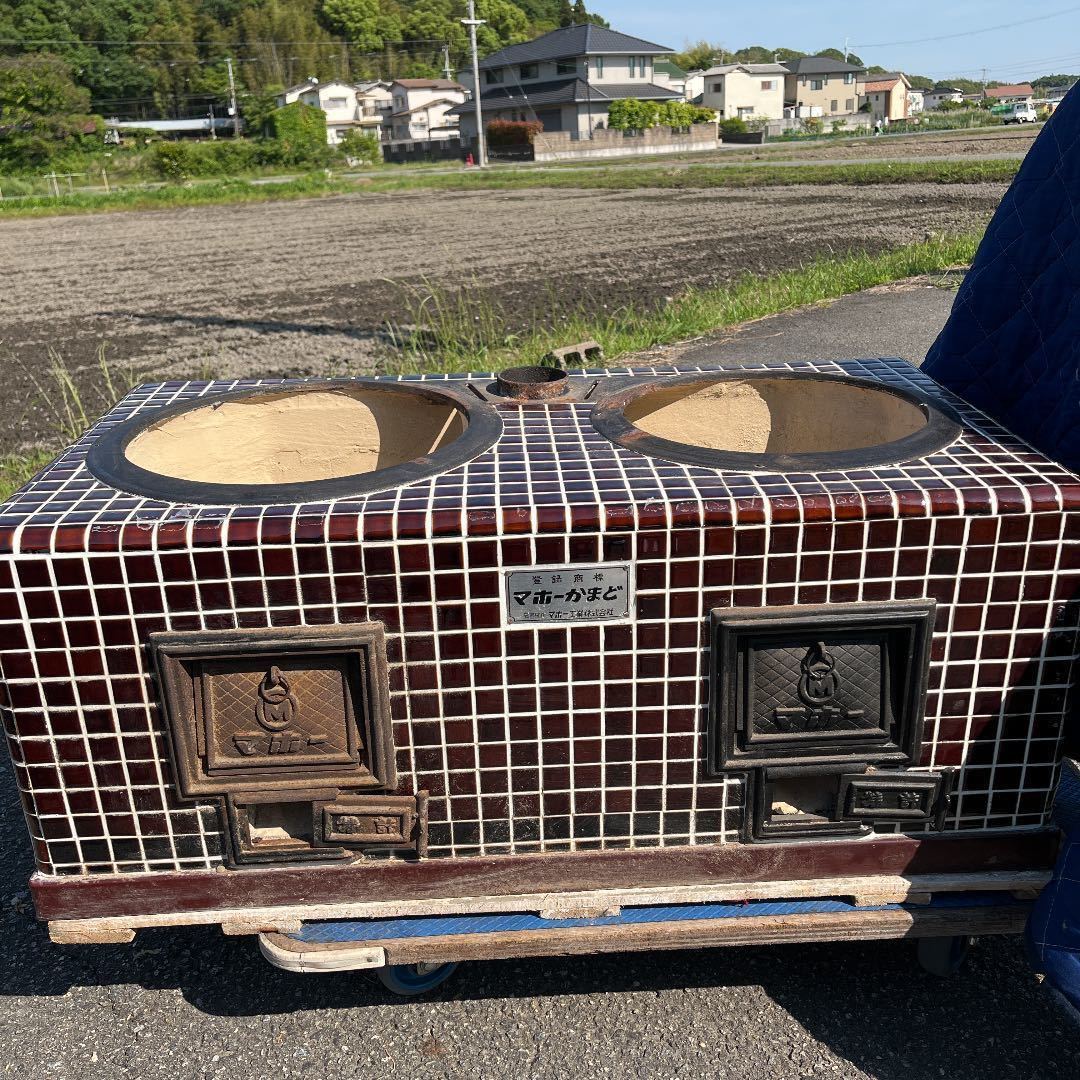 無料配達可能！ 未使用 釜戸 レトロ 古民家 竈門 かまど おくど