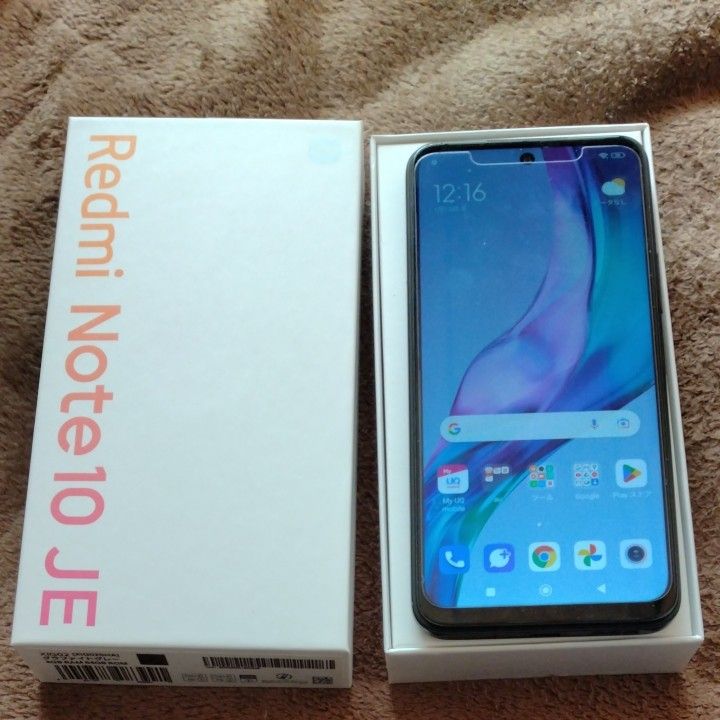 Redmi Note JE XIG 6.5インチ メモリー4GB ストレージGB グラファイトグレー UQモバイル