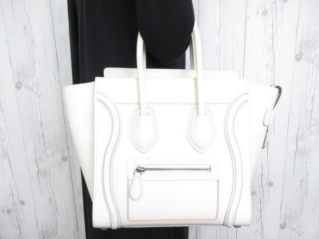極 CELINE セリーヌ ラゲージ マイクロショッパー ハンドバッグ トート