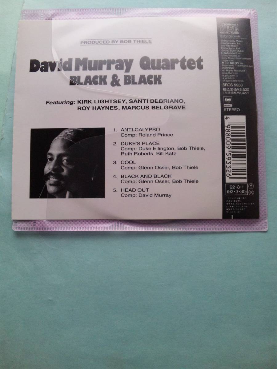 【送料112円】ソCD3726 David Murray Quartet Black & Black /新品同様；ソフトケース入り_画像2