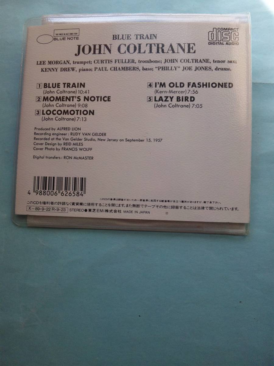 【送料112円】ソCD3785 John Coltrane Blue Train /新品同様；Blue Note；ソフトケース入り_画像2