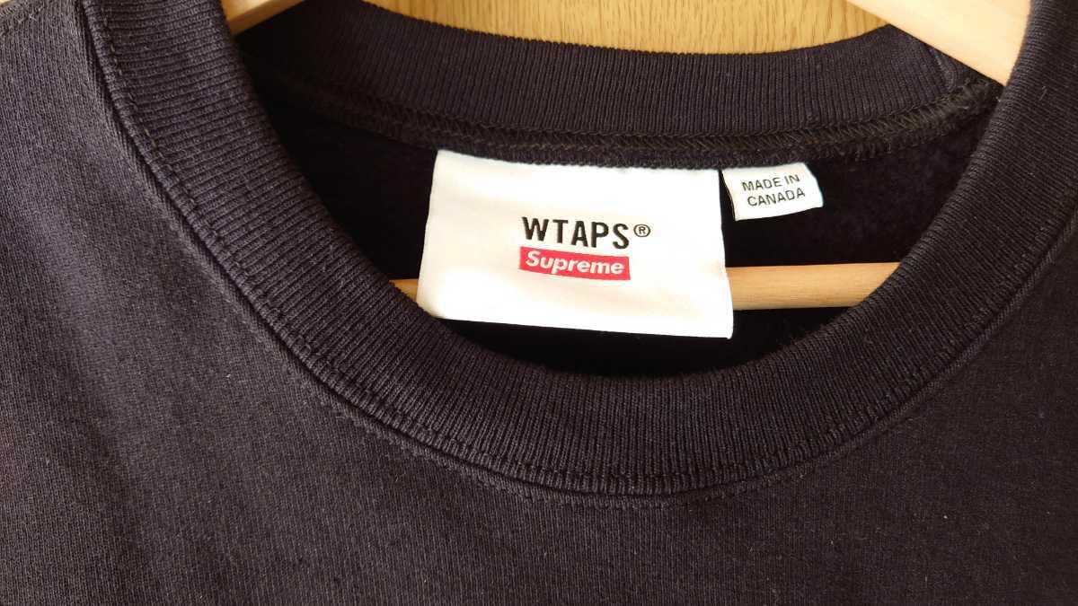 【試着のみ新品同様】SUPREME WTAPS ダブルネーム スウェットMサイズ シュプリーム ダブルタップス トレーナー