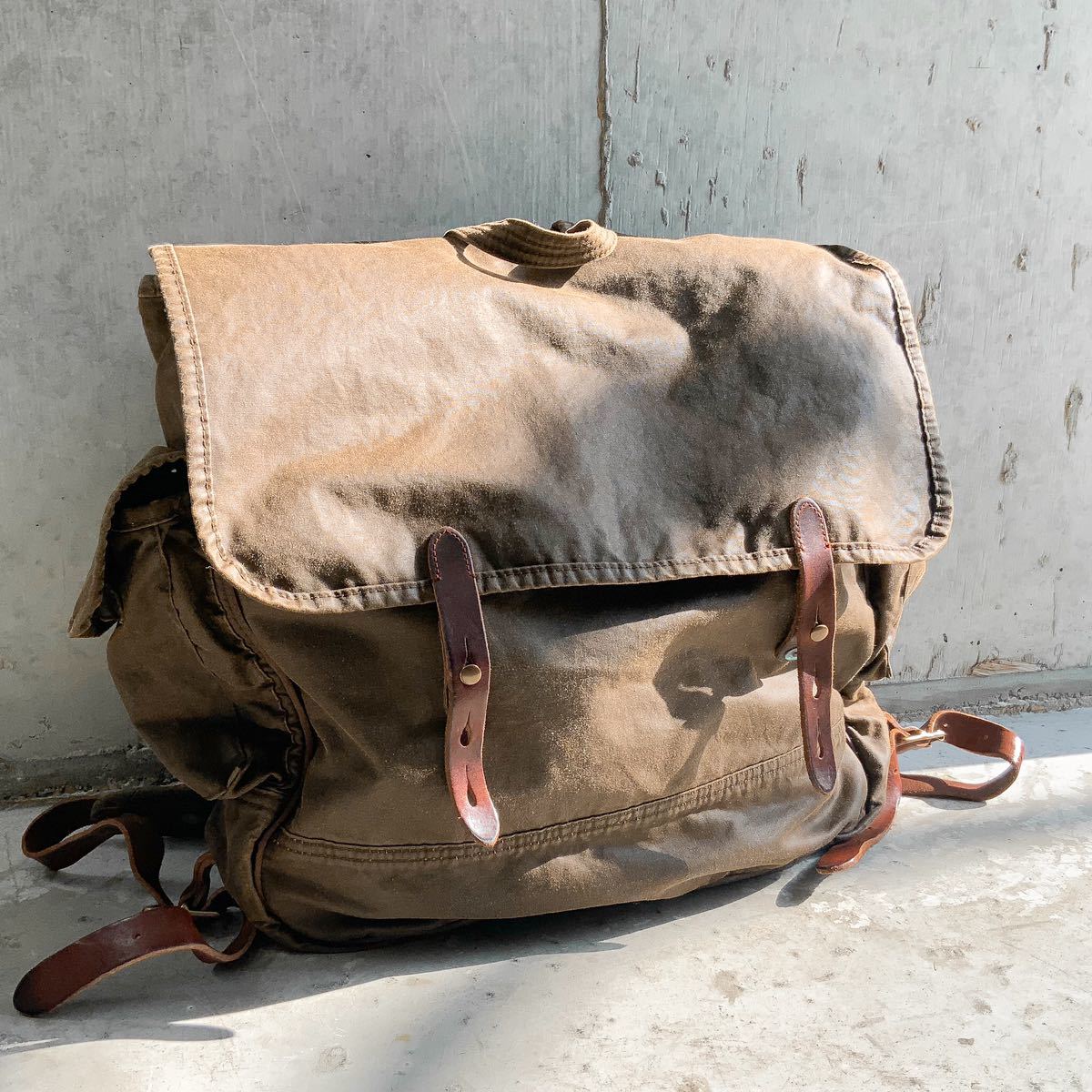 新品*RRL*レザートリム オイルクロス メッセンジャー バッグ * Yahoo!オークション - 1円スタート RRLダブルアールエル