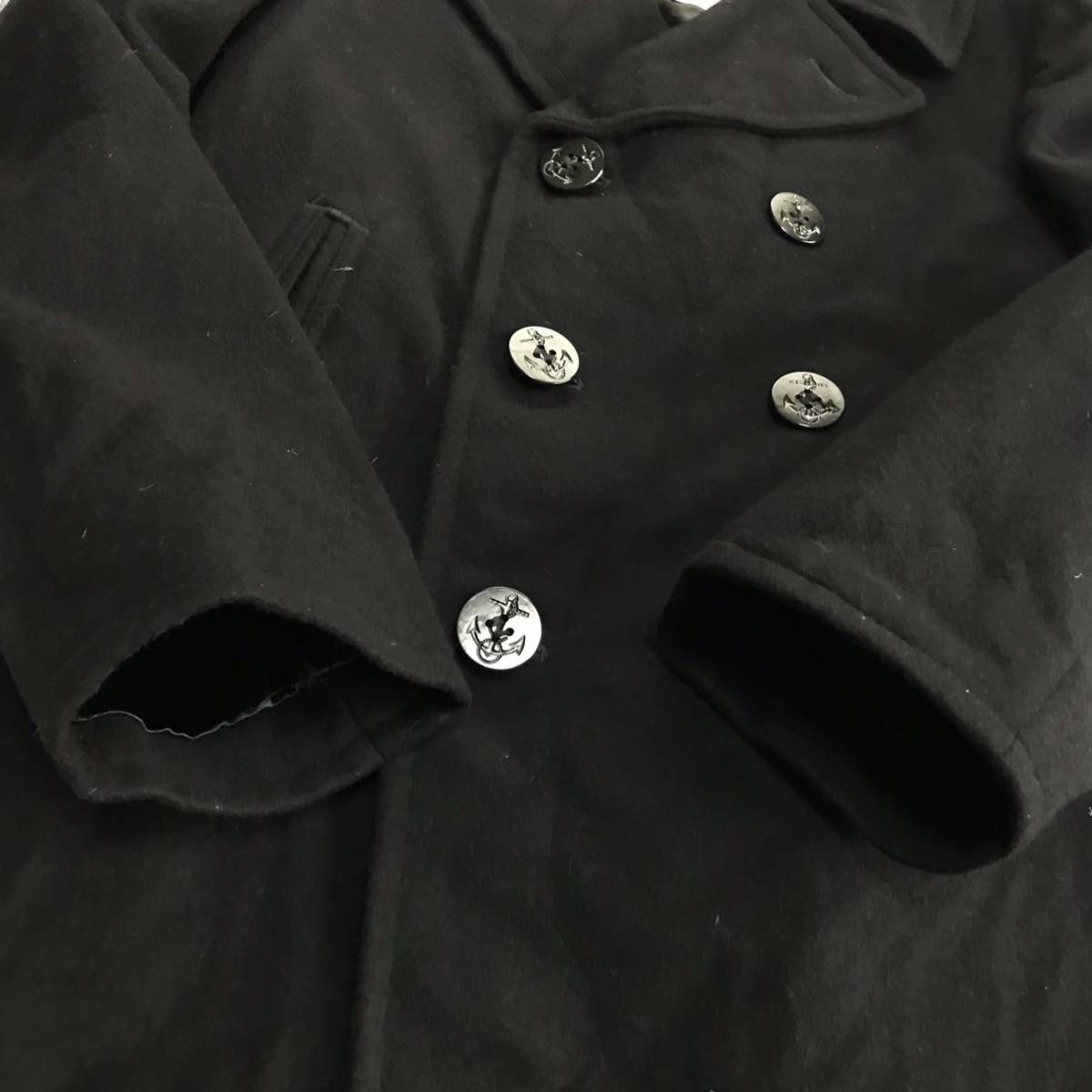 魅了 80s 米軍実物 1983年製 ピーコート ウール Pコート 米海軍 NAVY