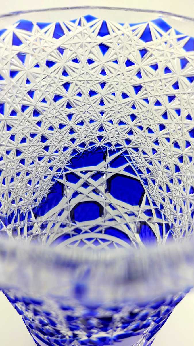 超希少品☆美品☆黒川昭男 江戸切子 花瓶(切子、江戸切子、薩摩切子