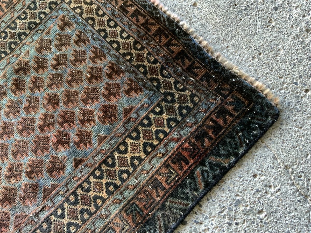 のオシャレな 【新品未使用】トライバルラグ アフガニスタン産 絨毯