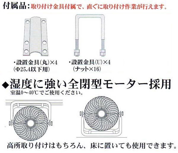 ナカトミ NAKATOMI 35cm循環送風機 CV-3510S ステンレス 100V サーキュレーター 扇風機 【個人宅配送不可】_画像4