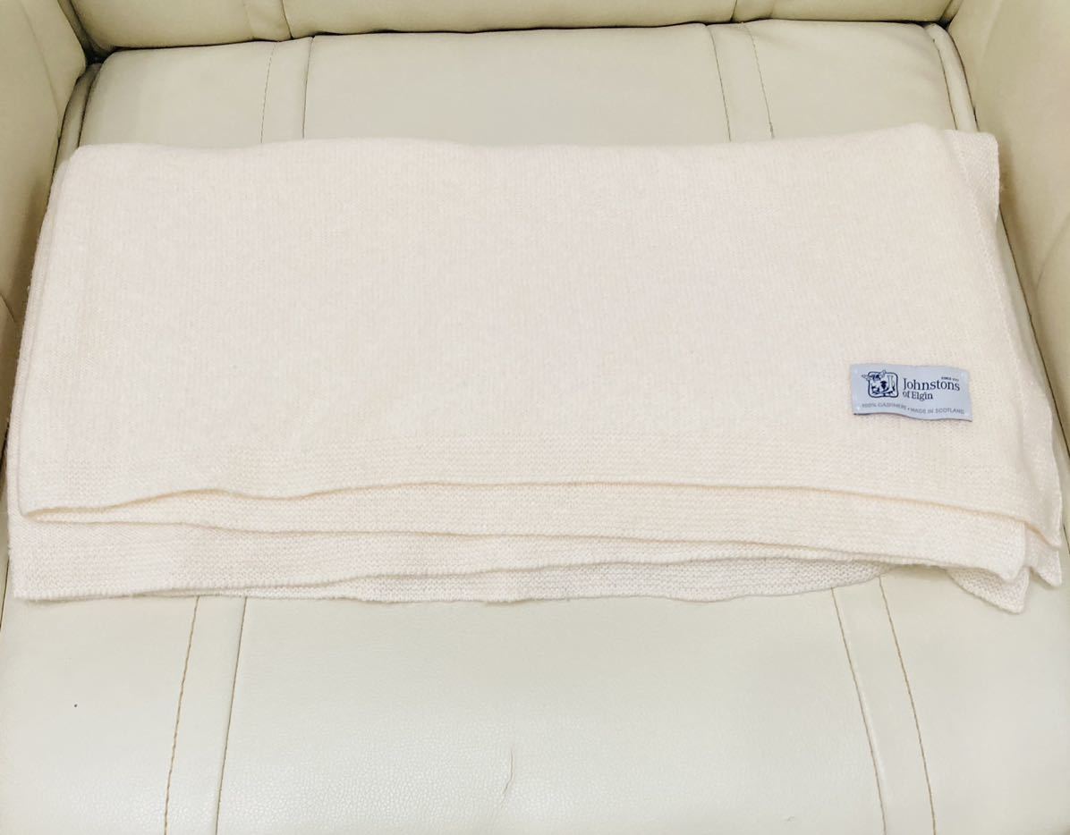 日本別注】美品 希少 ジョンストンズ カシミア100% ストール 大判