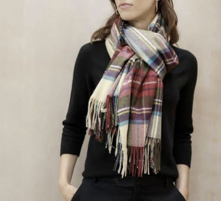 百貨店購入正規品】定価71,500円 未使用 ジョンストンズ カシミア 大判