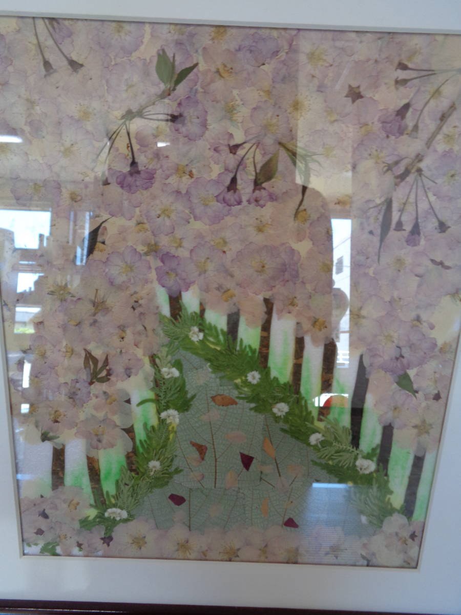 * pressed flower art flower amount picture frame ornament interior lovely ⑦*