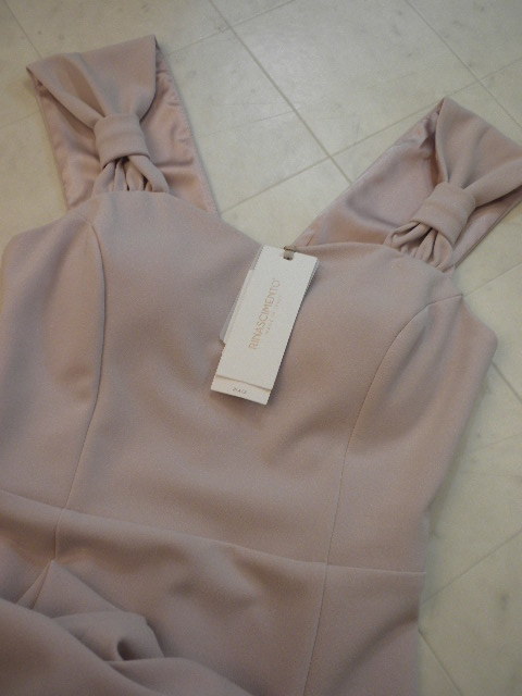  new goods 2022SS model *ITALY[RINASCIMENTO]*li not equipped men to* comfortable eminent jersey material! super beautiful smoked pink ~ tight stretch dress!S size 