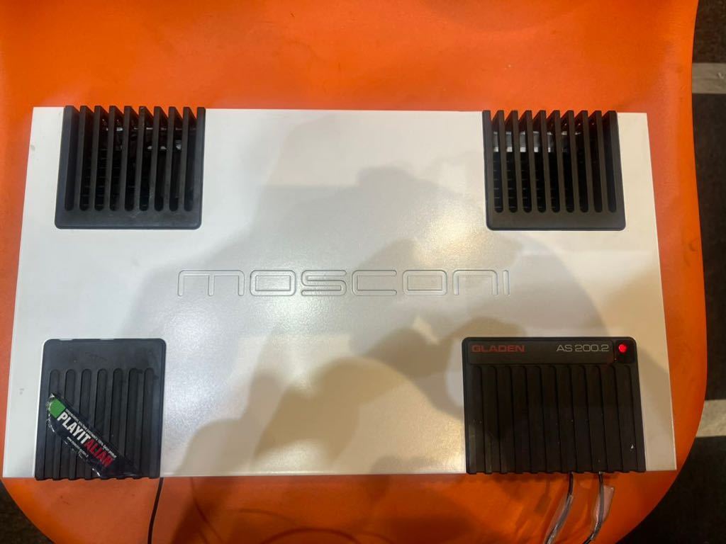 『通電確認済』Mosconi モスコニ 2ch パワーアンプ カーオーディオGLADEN AS 200.2 スピーカー　ウーファー
