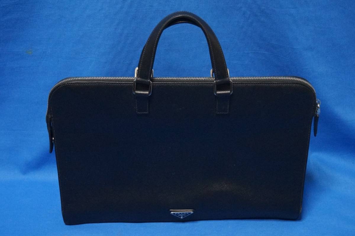 # great popularity # PRADA original leather business bag 