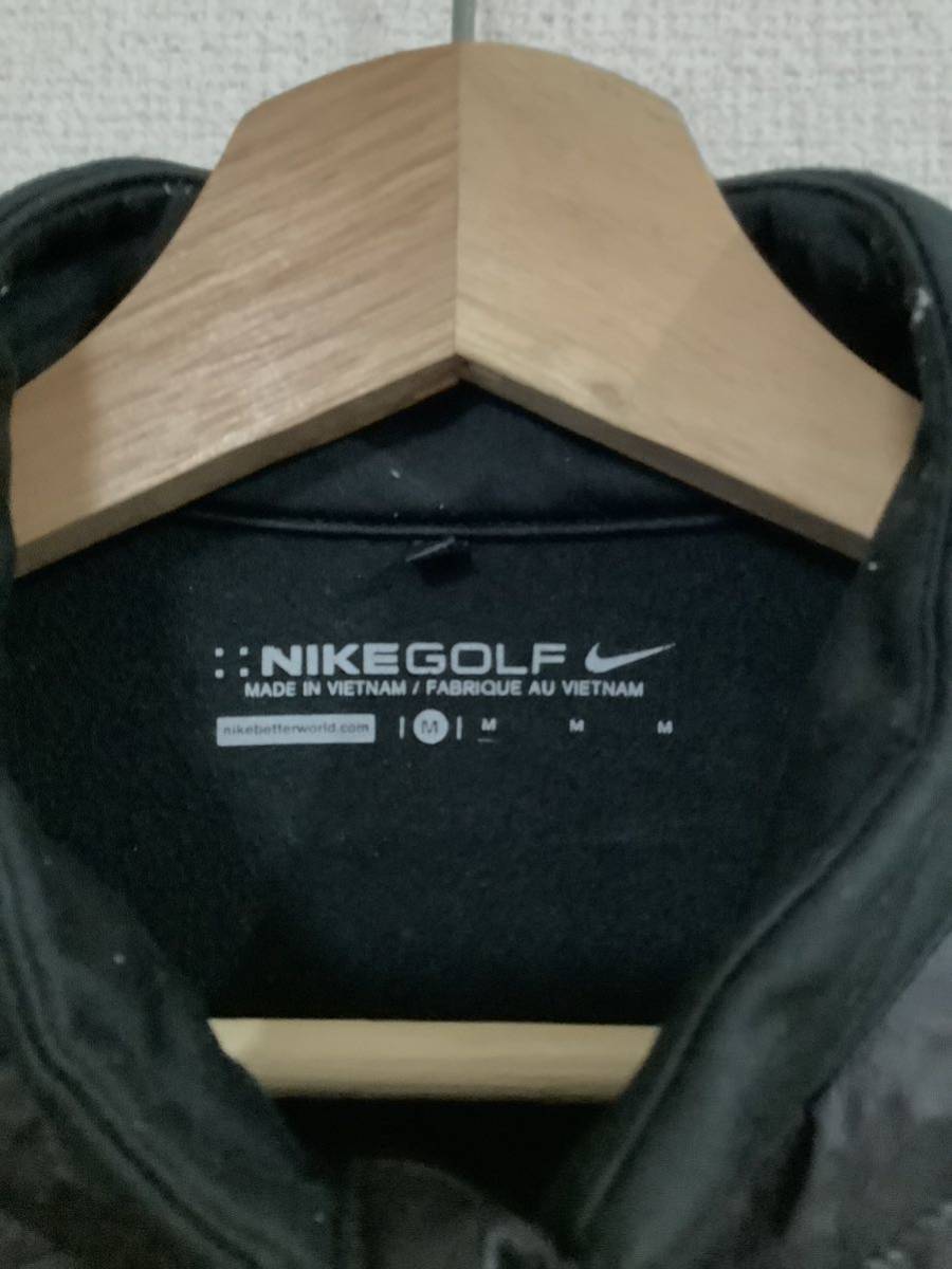 NIKE GOLF ナイキゴルフ　ナイロンジャケット　ゴルフウェア　レディース　ブラック　中古　トレーニングウェア_画像3