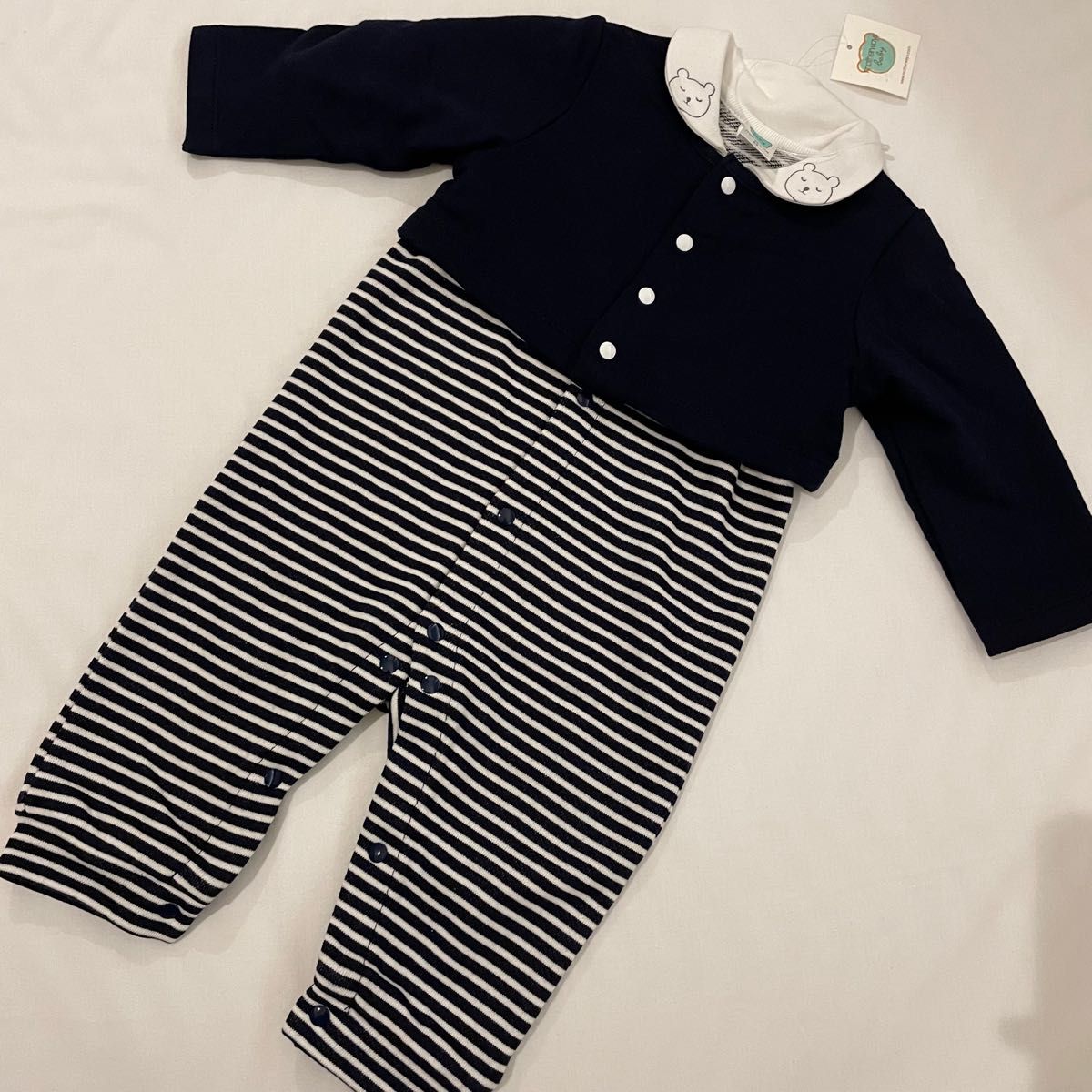 新品未使用】 motherways ベビーロンパース カーディガンセット