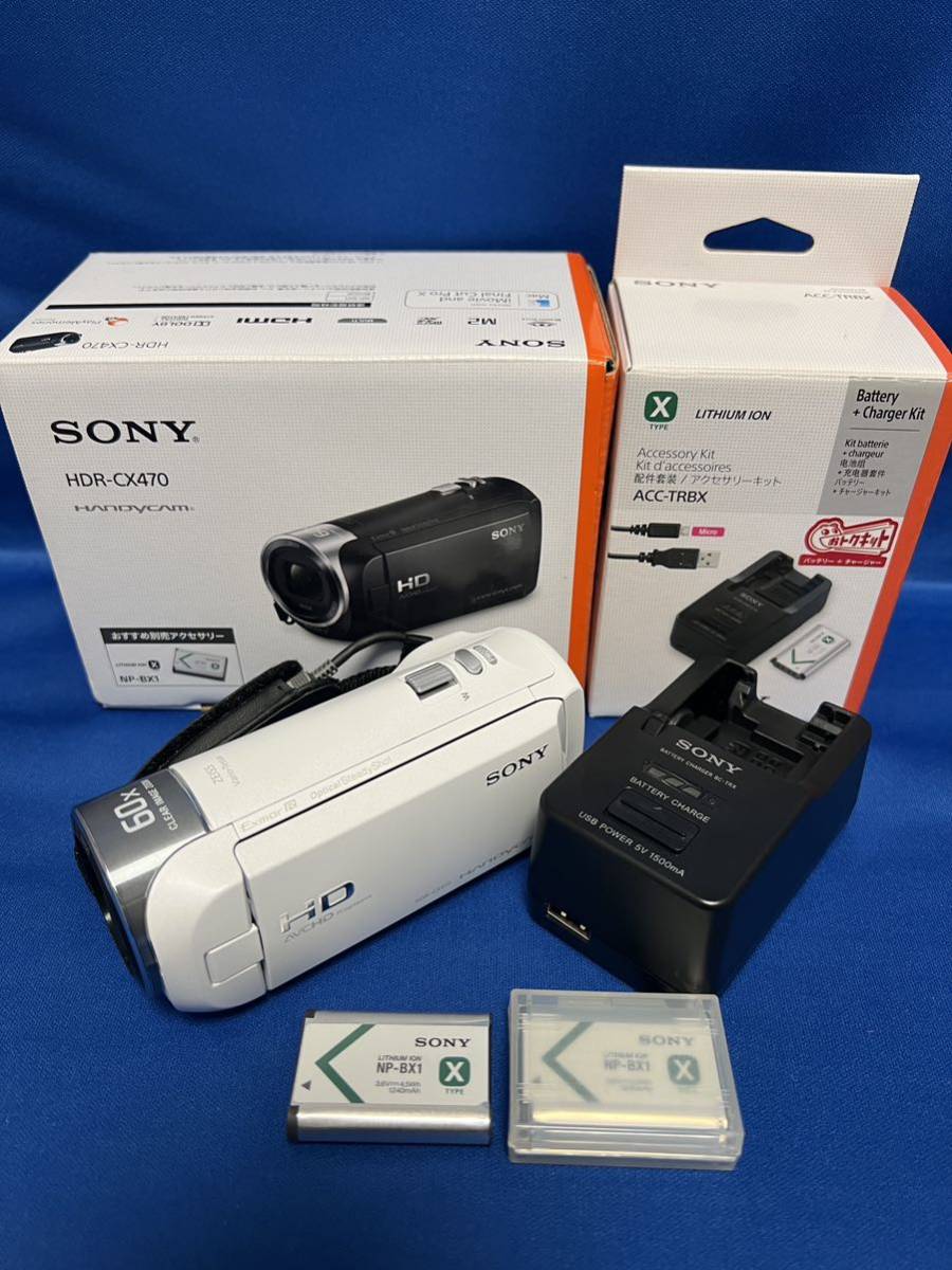 SONY ハンディカム HDR-CX470 & バッテリーチャージャーキット 家電 