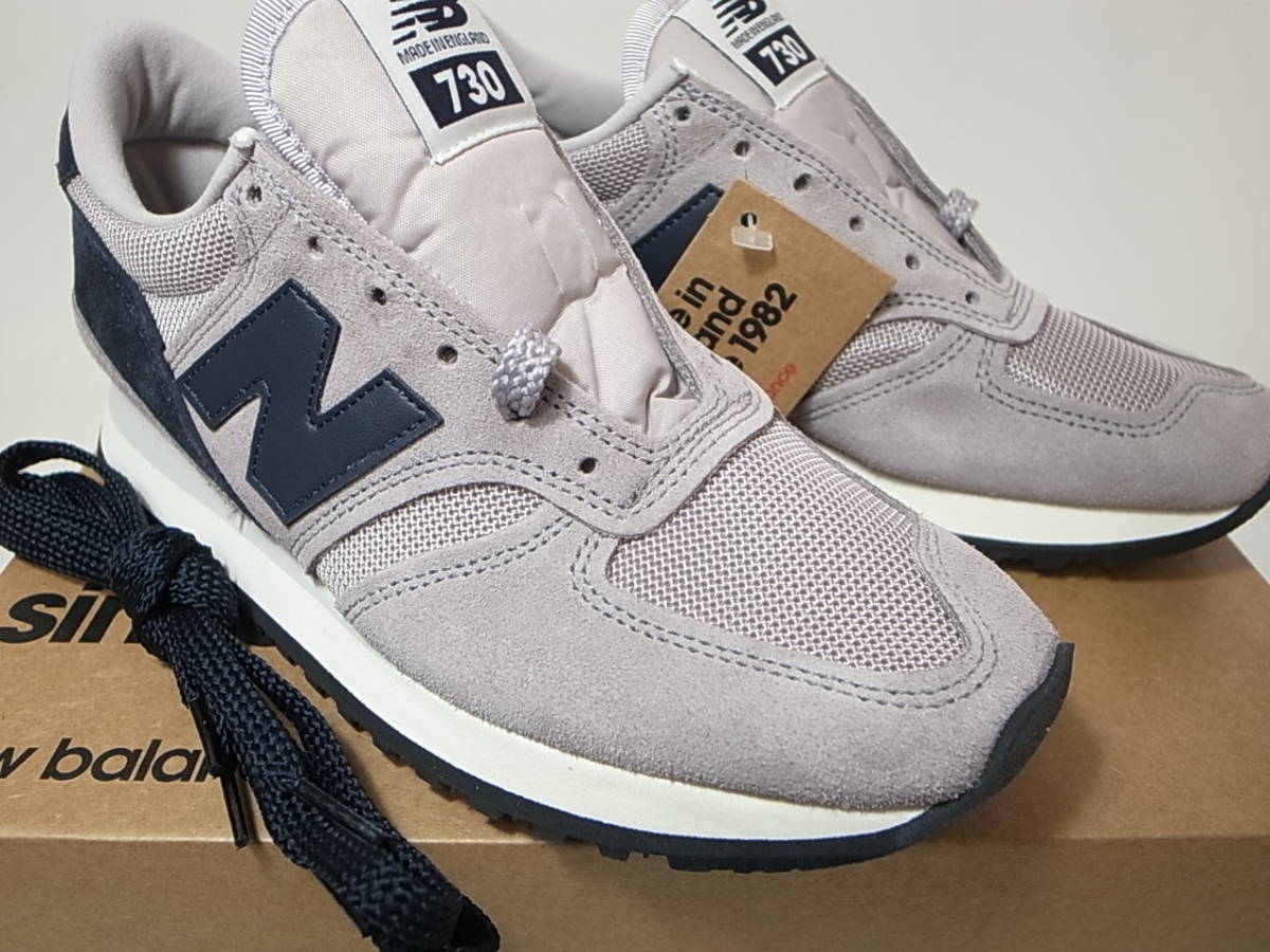 [ free shipping prompt decision ]NEW BALANCE UK made M730GGN 24.5cm US6.5 new goods GRAY NAVY gray x navy ash navy blue Britain f Lynn Be factory 40 anniversary commemoration reissue England made 