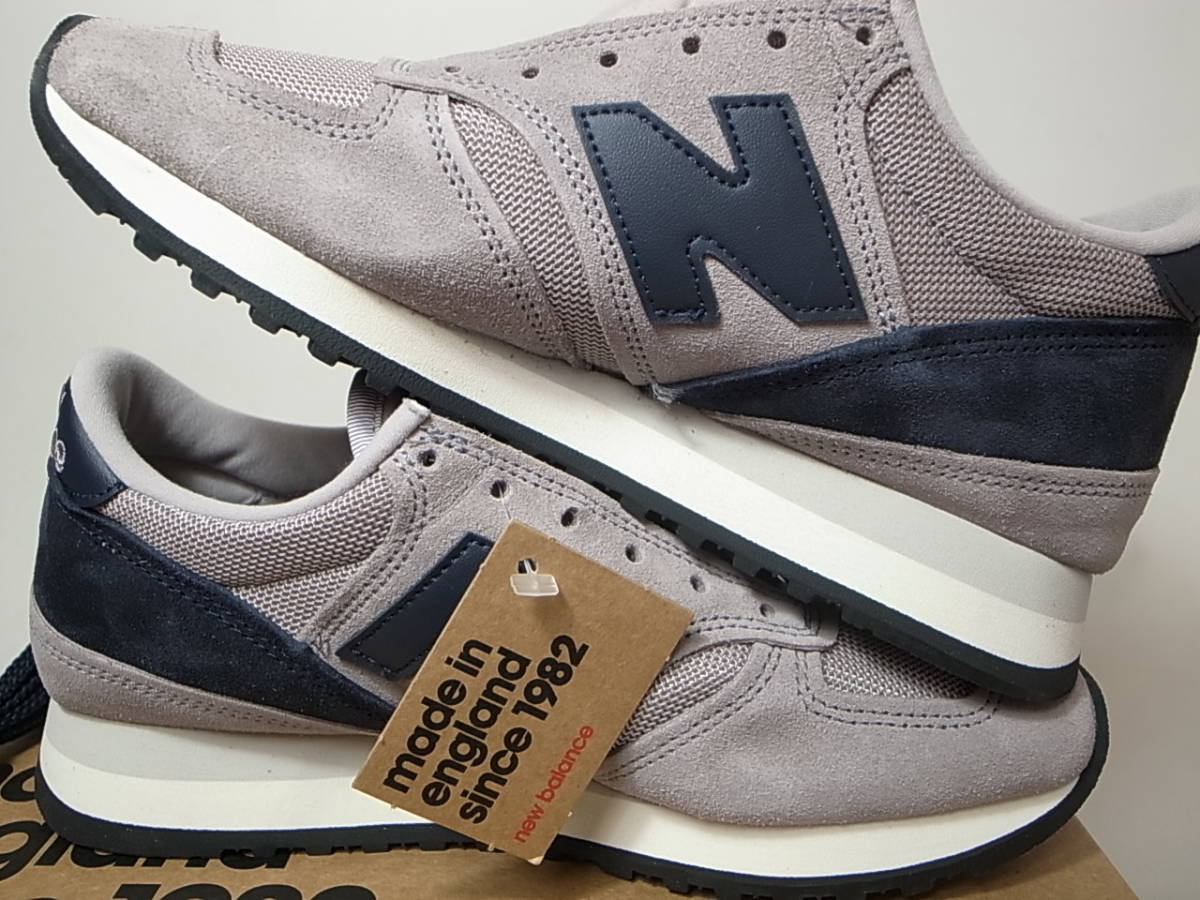 [ free shipping prompt decision ]NEW BALANCE UK made M730GGN 24.5cm US6.5 new goods GRAY NAVY gray x navy ash navy blue Britain f Lynn Be factory 40 anniversary commemoration reissue England made 