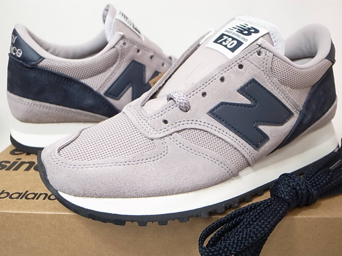 [ free shipping prompt decision ]NEW BALANCE UK made M730GGN 24.5cm US6.5 new goods GRAY NAVY gray x navy ash navy blue Britain f Lynn Be factory 40 anniversary commemoration reissue England made 