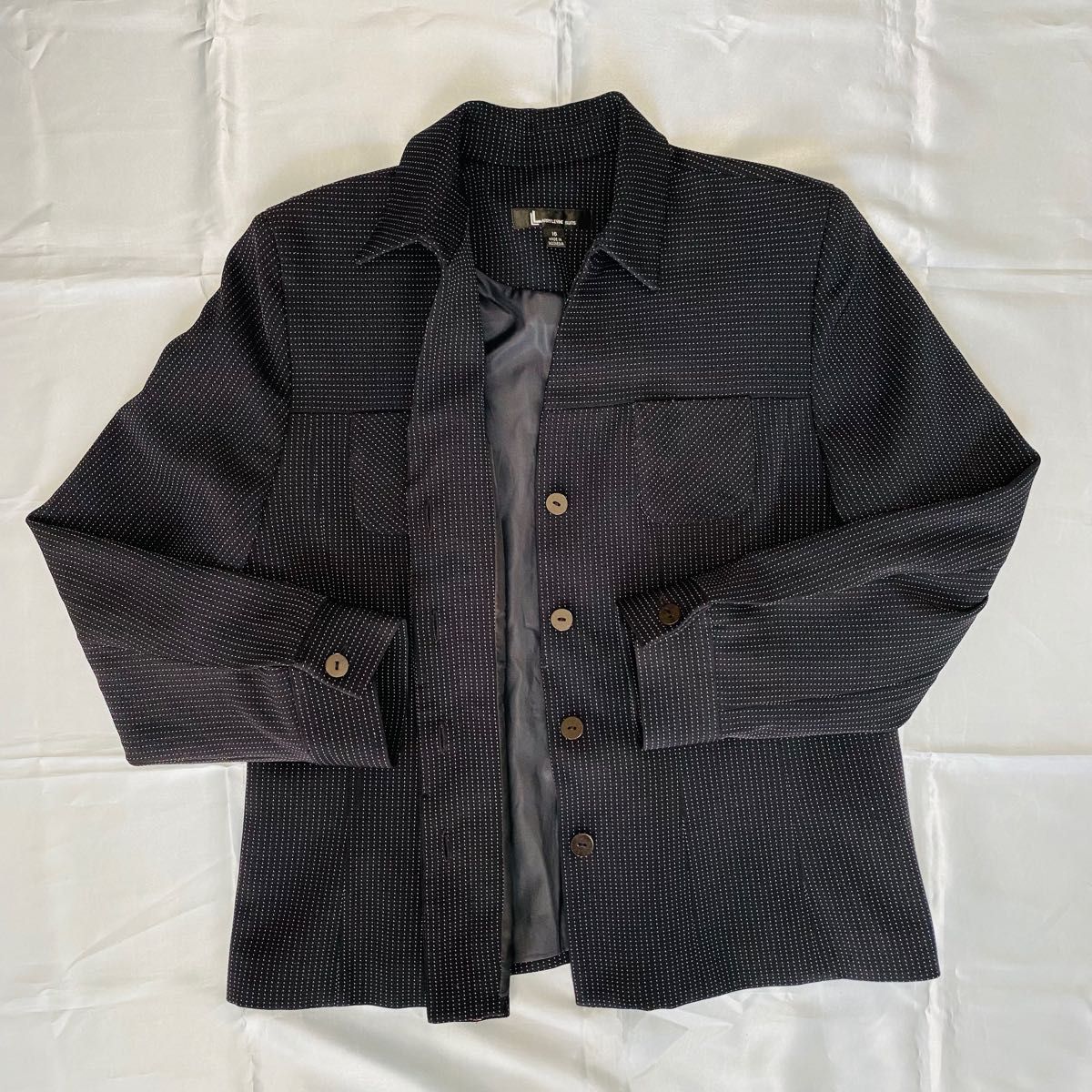 90s VINTAGE Polyester Stripe Jacket 4