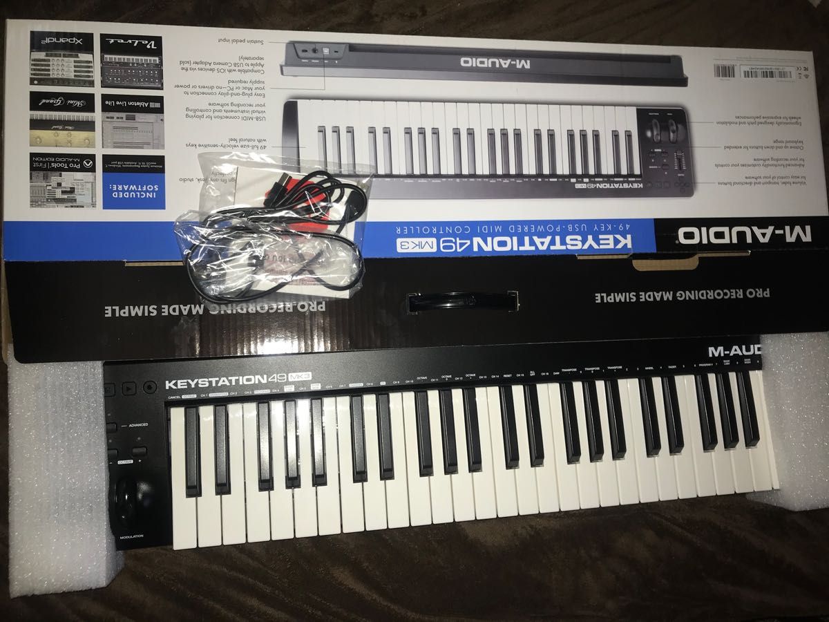 MIDIキーボード一度使用の美品 MK3 M-Audio 49鍵 Keystation49|PayPay