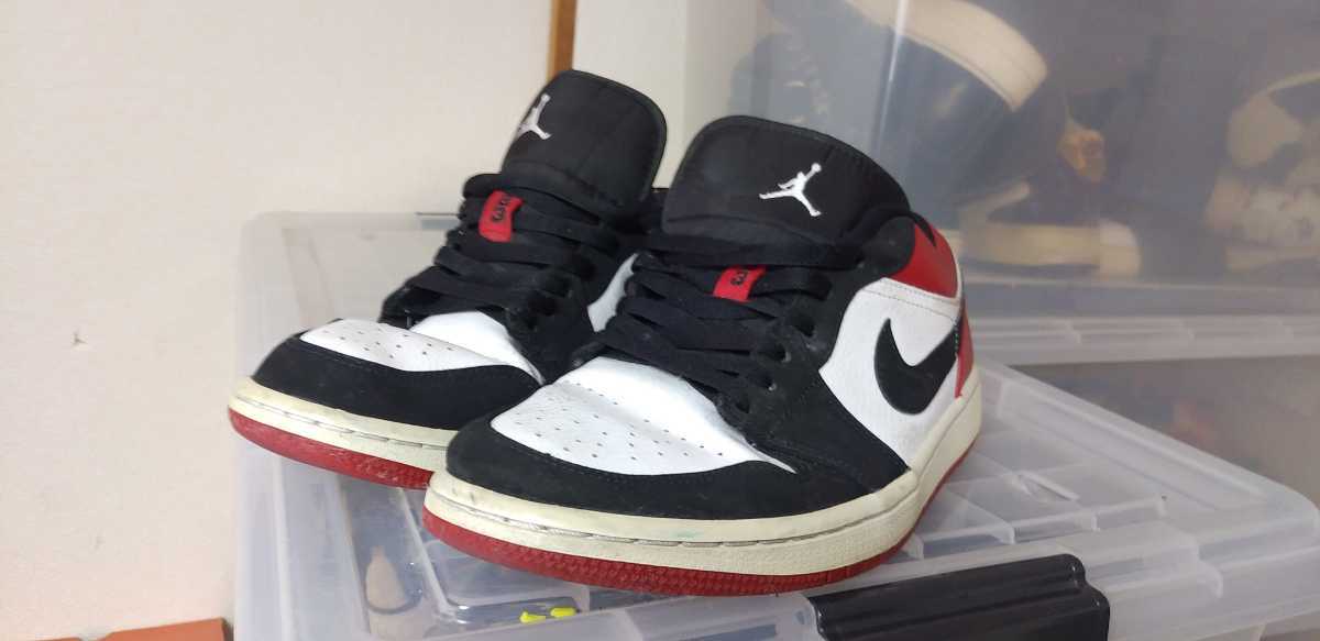 送料無料 国内 正規 ナイキ エア ジョーダン 1 ロゥ 27.5cm US9.5 シカゴ 白×黒×赤 NIKE AIR JORDAN RETRO MID LOW HIGH OG