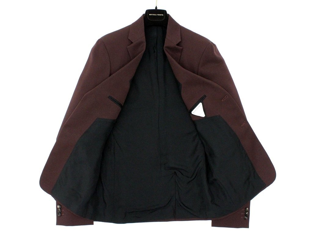 Bottega Veneta☆ 日本未入荷 ウール ジャケット 41万新品◇52=L◇ボッテガヴェネタ ボルドーウールジャケット1円