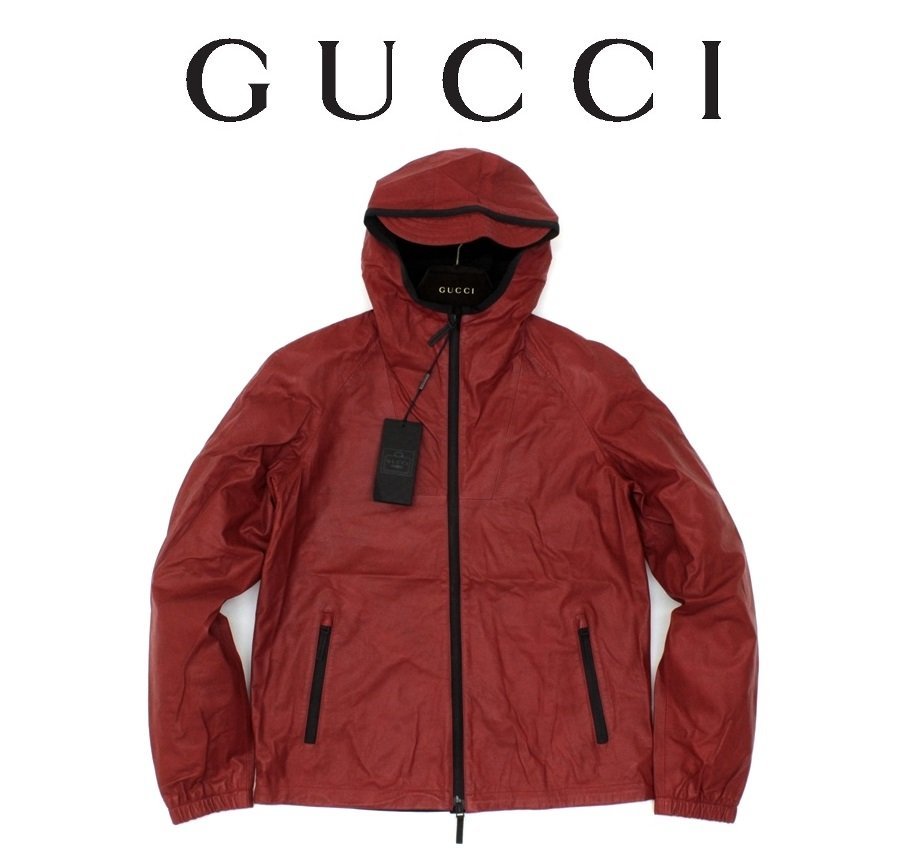 ヤフオク! - 91万新品◇48=M◇GUCCIグッチ最高級レザーパーカー...