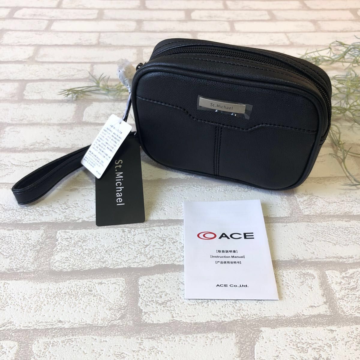 新品未使用 ACE St Michael メンズバッグ ポーチ ウエストポーチ