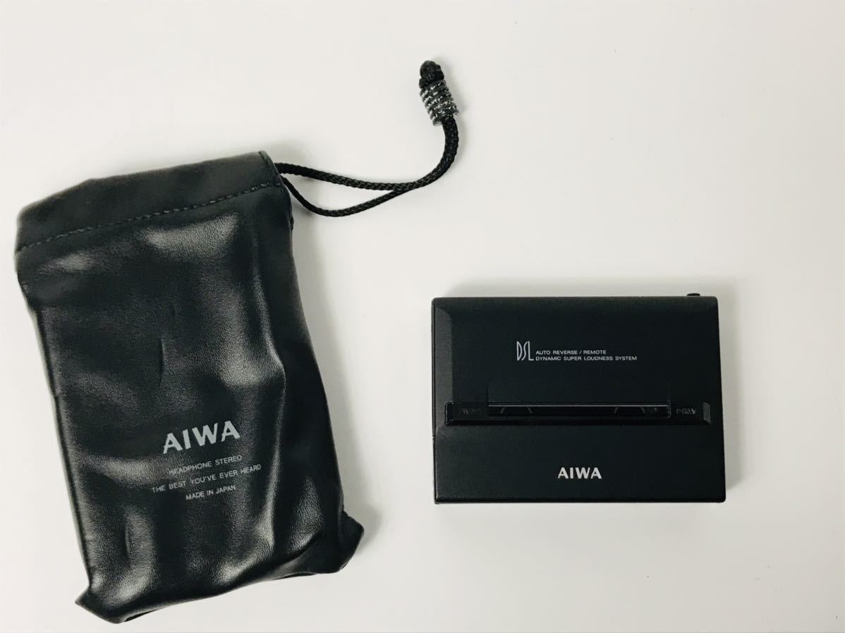 AIWA カセットプレーヤー HS-P50 ジャンク品 外観美品AIWA HS-P50 ポータブルカセットプレーヤーアイワ動作