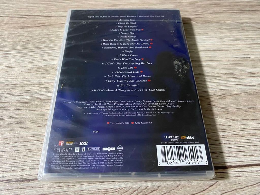 新品未開封　輸入盤DVD TONY BENNETT &LADY GAGA CHEEK TO CHEEK LIVE! レディーガガ　送料無料_画像2
