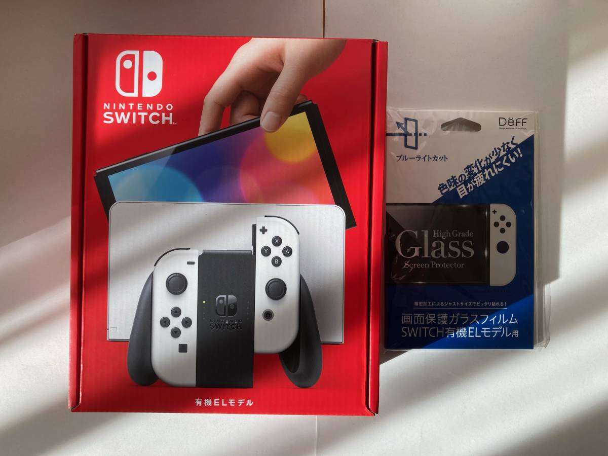 新品未開封 保護フィルム付き 】Nintendo Switch 有機ELモデル 本体