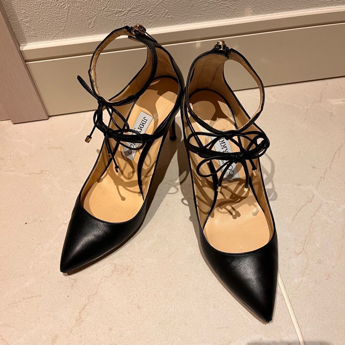 JIMMY CHOO  リボンパンプス