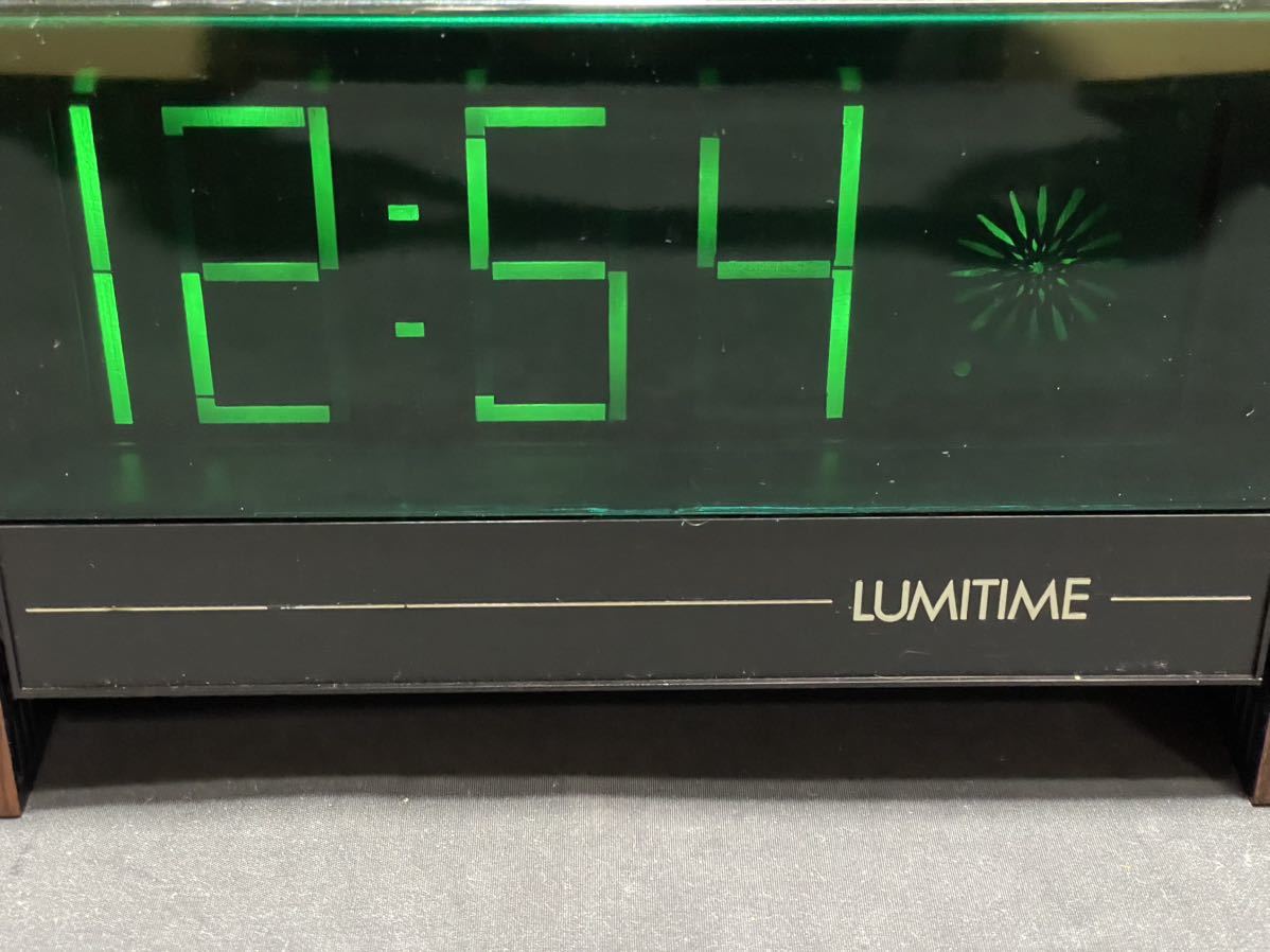 昭和レトロ 田村電機 LUMITIME ルミタイム KT-10FG デジタル時計 目覚し時計