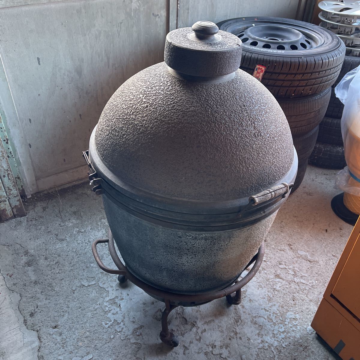 壺焼き芋 昭和レトロ 大黒ムシカマド 蒸し竈門 石焼き芋 壺焼き芋 昭和レトロ 大黒ムシカマド 蒸し竈門 石焼き芋
